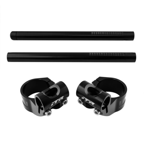 Set Clip On Semihandle Bar High - Ã˜ 53 mm - Black (+Bars)