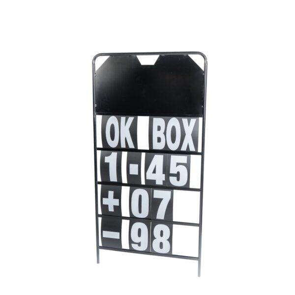 Kit of Pitboard & Cover + Kit of Yellow Flour Numbers