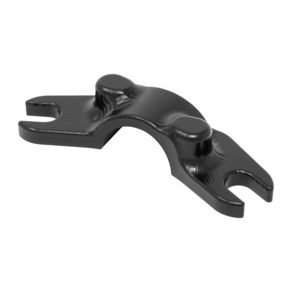 Rear clamp for right 2-button handlebar switch (Misaligned holes)
