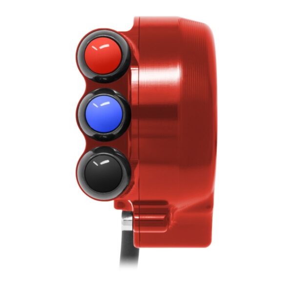 Throttle control with integrated handlebar switch for Aprilia (Red)