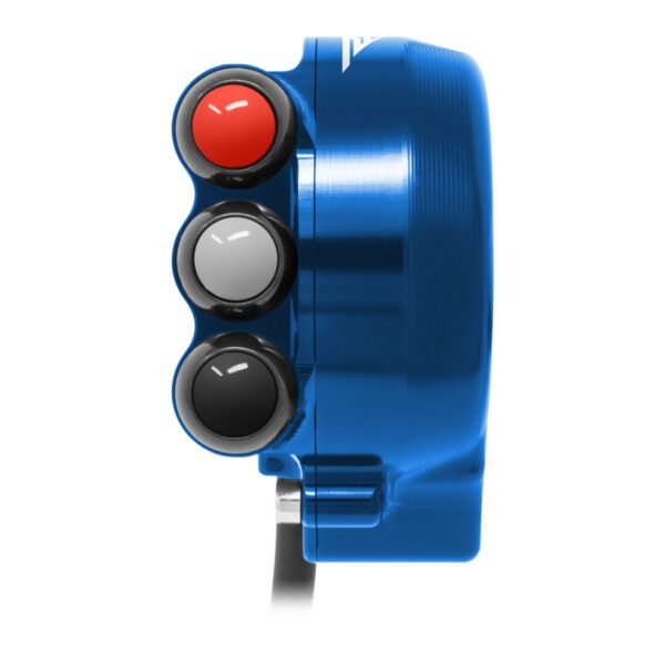 Throttle control with integrated handlebar switch for Aprilia RSV4 (Blue)