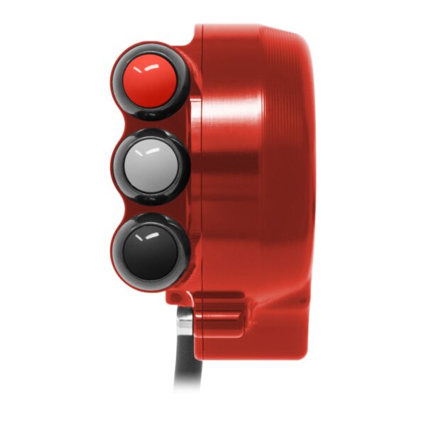 Throttle control with integrated handlebar switch for Aprilia TUONO/RS 660 (Red)