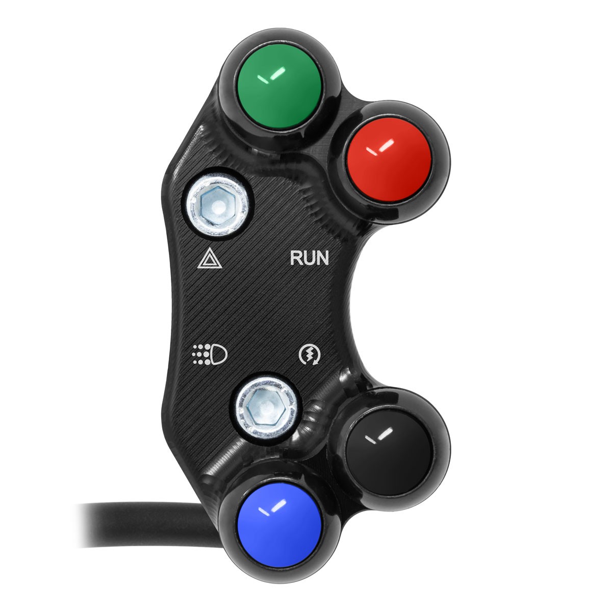 pulsantiera-destra-per-ducati-multistrada-950-pompa-brembo-racing-con-bracciale-br-020r-b.jpg Right Street Handlebar Switch for Ducati Multistrada 950 (Misaligned holes) with BR 020R B clamp - Image 1