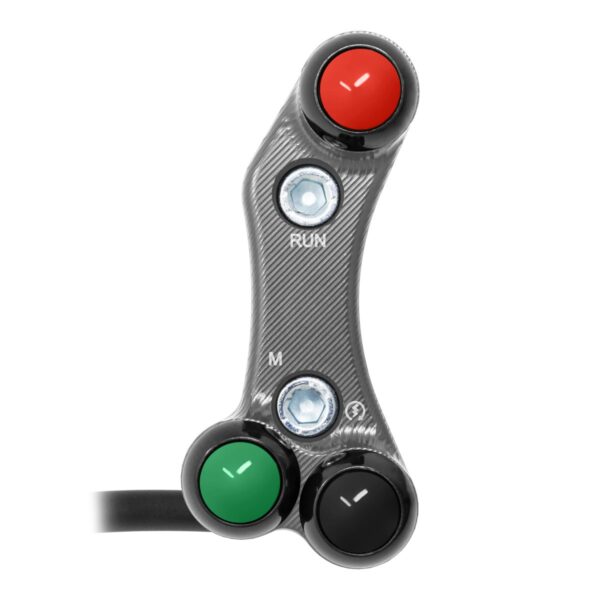 Right Street Handlebar Switch for Yamaha YZF-R6 (Aligned holes) (Titanium)