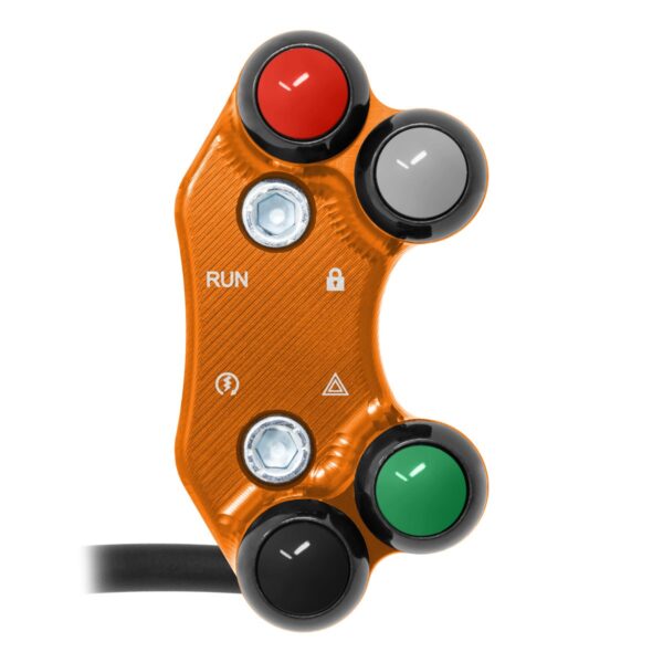 Right Street Handlebar Switch for KTM 1290 Super Duke (Aligned holes) (Orange)