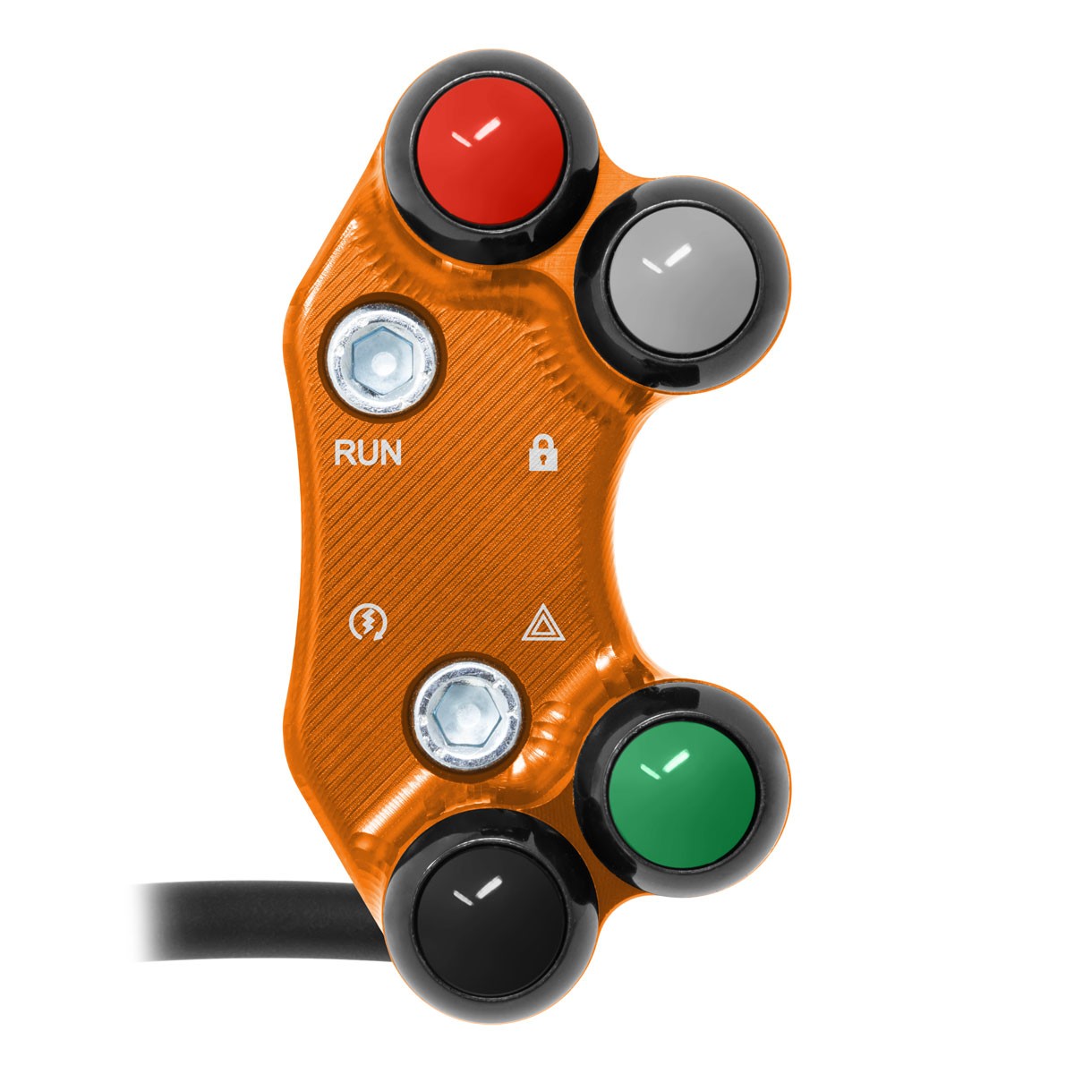 pulsantiera-destra-stradale-per-ktm-1290-super-duke-adventure-fori-disallineati-arancio.jpg Right Street Handlebar Switch for KTM 1290 Super Duke (Misaligned holes) (Orange) - Image 1