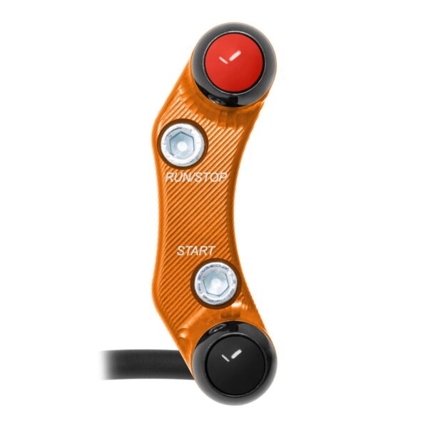 Right Street Handlebar Switch for KTM 990 Duke (Misaligned holes) (Orange)