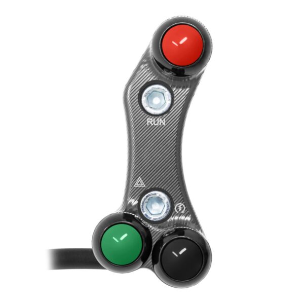 Right Street Handlebar Switch for Triumph Street Triple 765 R (Aligned holes) (Titanium)