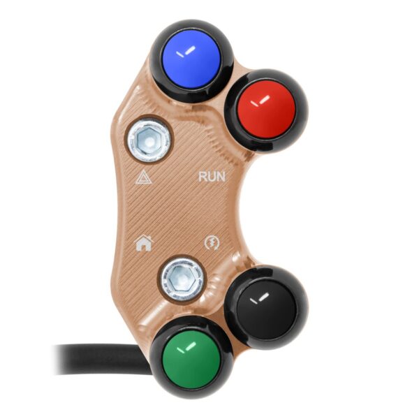 Right Street Handlebar Switch for Triumph Street Triple 765 RS/MOTO2 (Misaligned holes) (Copper)