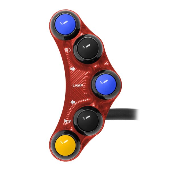 Left Street Handlebar Switch for Ducati 1198 R (Red)