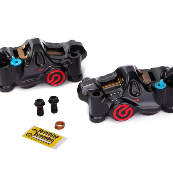 Brembo .484 Cafe Front Caliper Set (Radial Mount) Anthracite Black