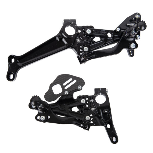 Rearset with  side frame plates for Ducati V4-V4R-V4S