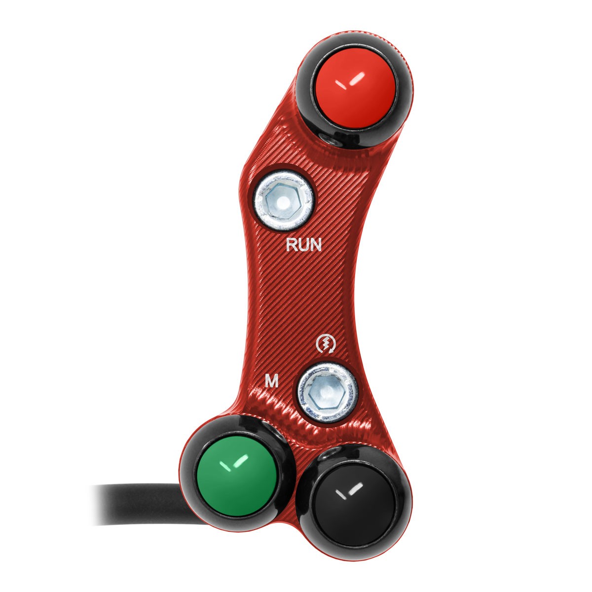 pulsantiera-destra-per-bmw-s-1000-xr-pompa-brembo-racing-rosso.jpg Right Street Handlebar Switch for BMW S 1000 XR (Misaligned holes) (Red) - Image 1