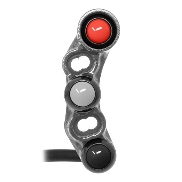 Right Street Handlebar Switch for Kawasaki Ninja ZX-10R (Universal holes) (Titanium)