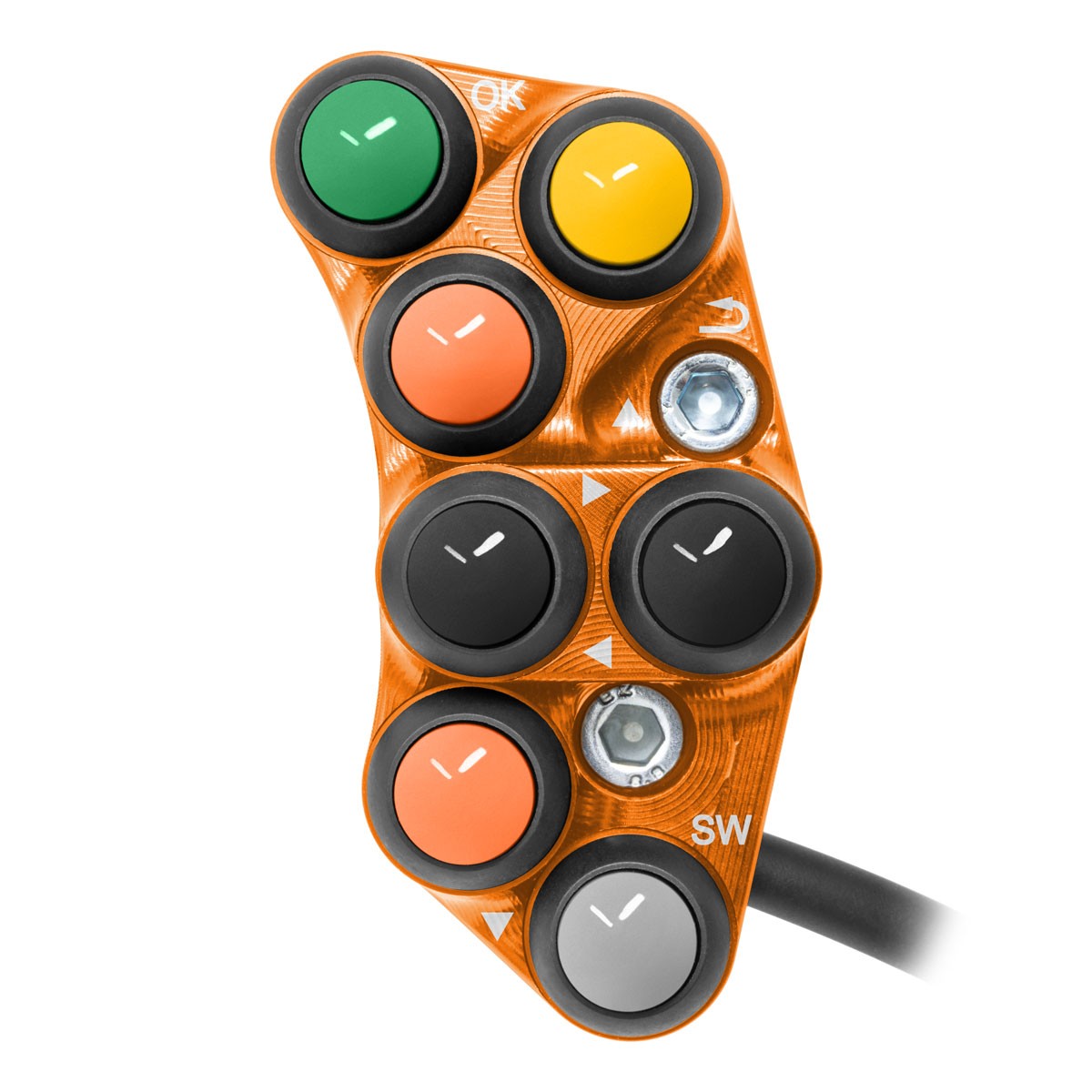 pulsantiera-sinistra-racing-per-ktm-1290-super-duke-arancio.jpg Left Racing Handlebar Switch for KTM 1290 Super Duke (Orange) - Image 1