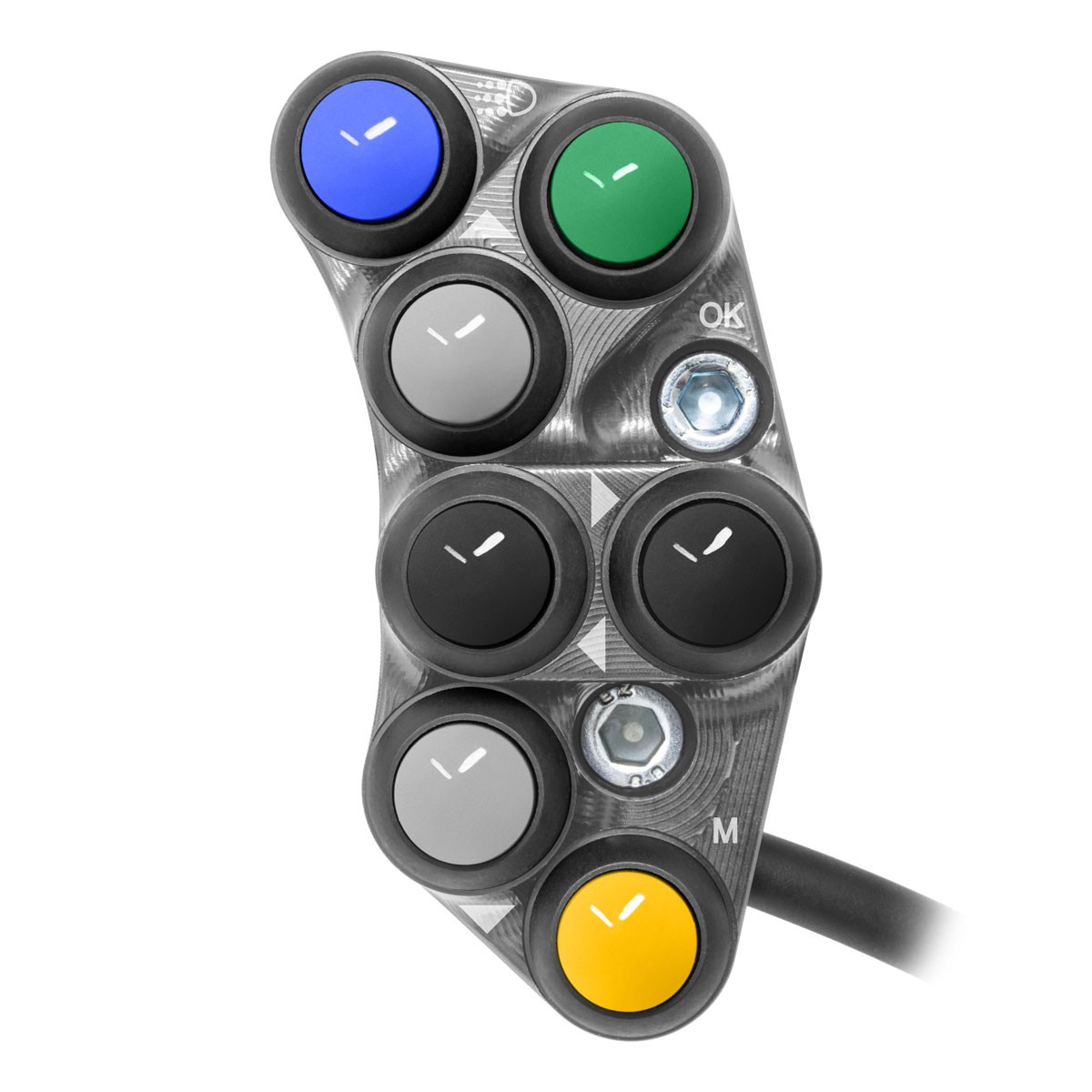 pulsantiera-sinistra-racing-per-triumph-tiger-850-sport-titanio.jpg Left Racing Handlebar Switch for Triumph Tiger 850 Sport (Titanium) - Image 1