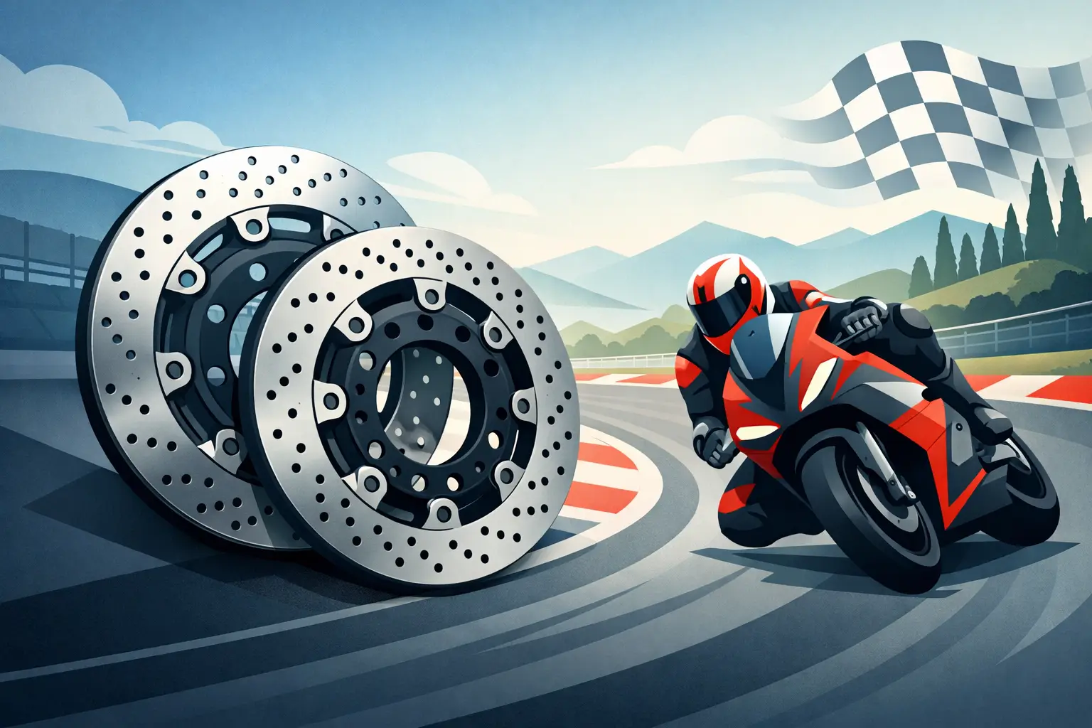 TK Dischi Freno Italy for Track Riders