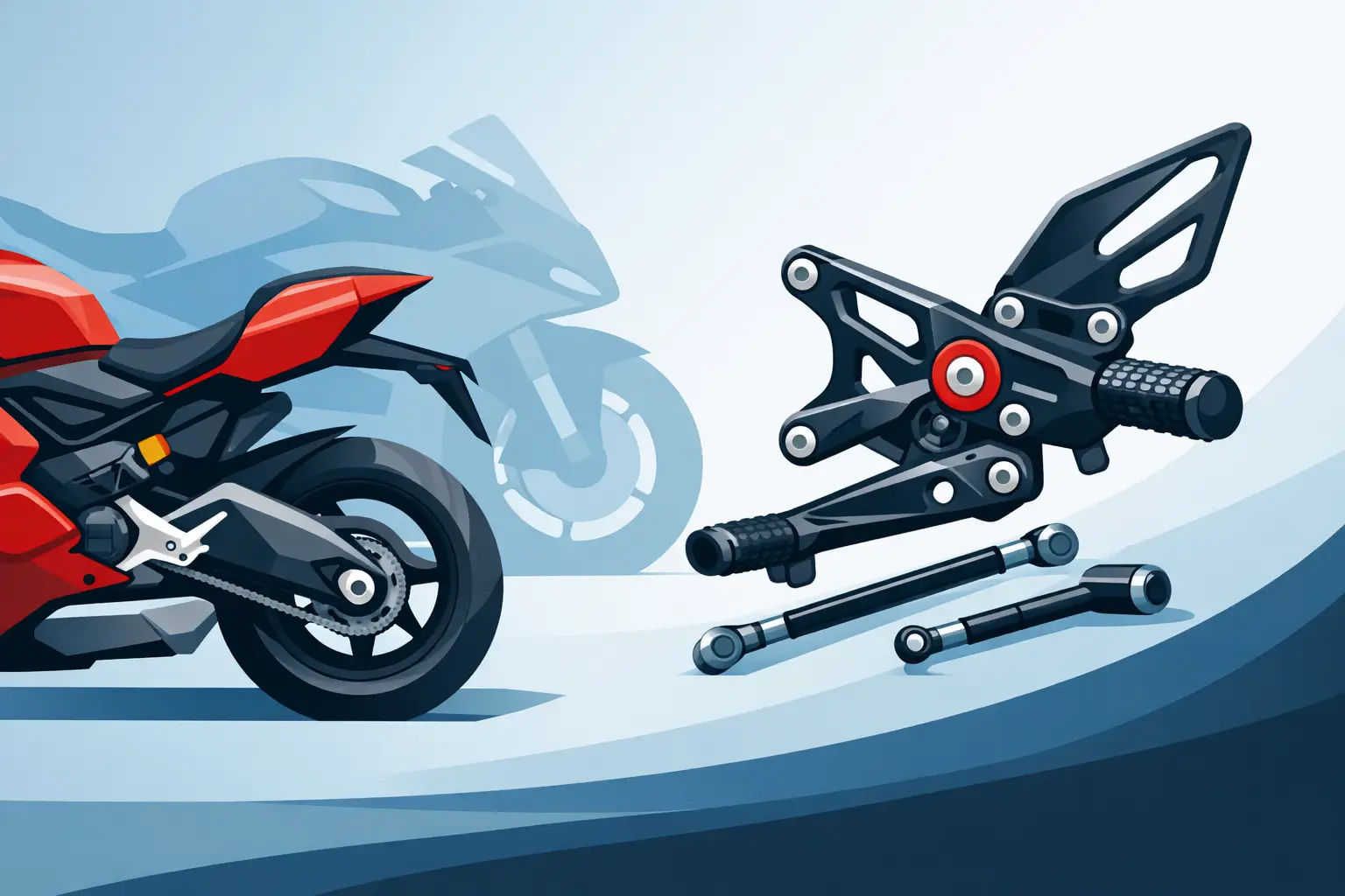 Ducati Panigale Rearsets Example and Fitment