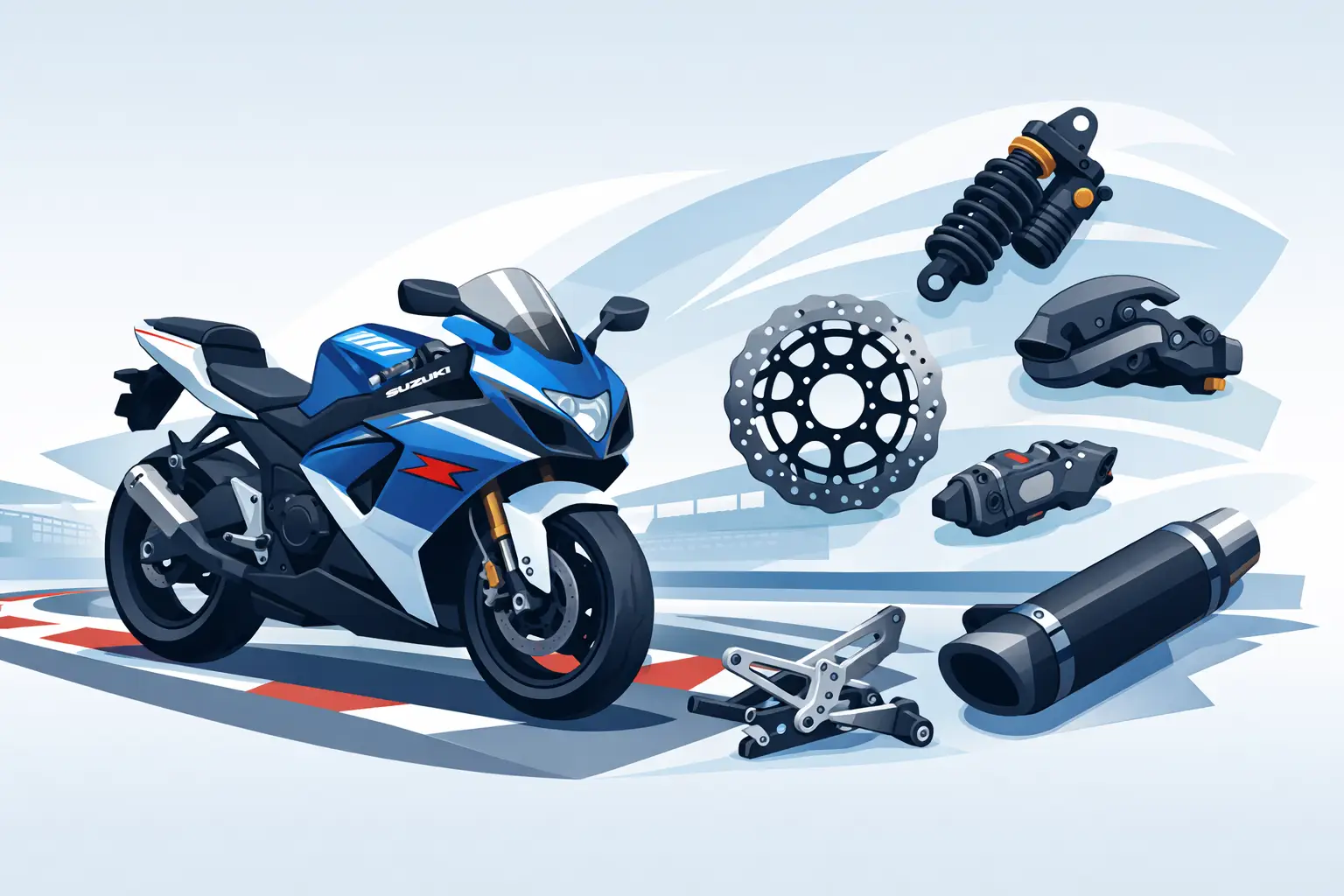 Suzuki GSXR Track Parts That Actually Matter