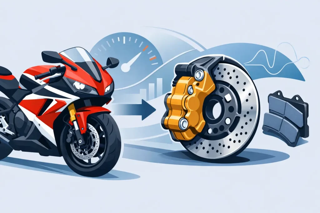 Honda CBR600RR Brake Upgrade Example Explained