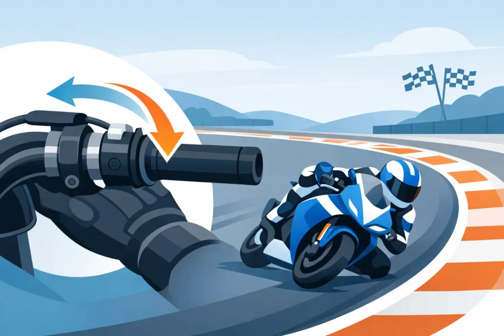 Motorcycle Quick Action Throttle Guide for Track