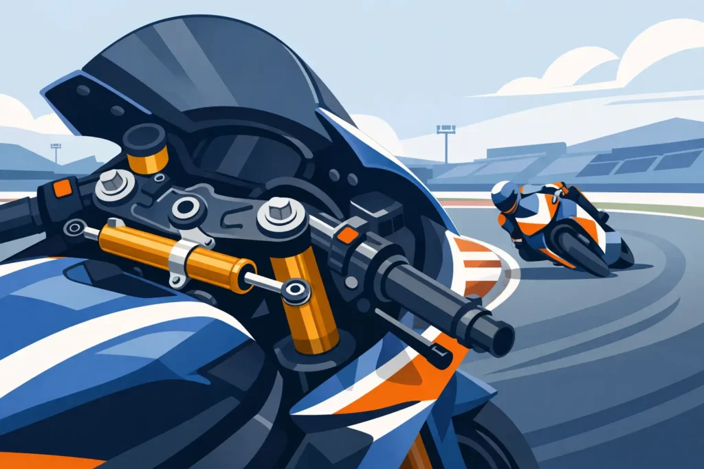 Motorcycle Steering Damper Setup for Track Use