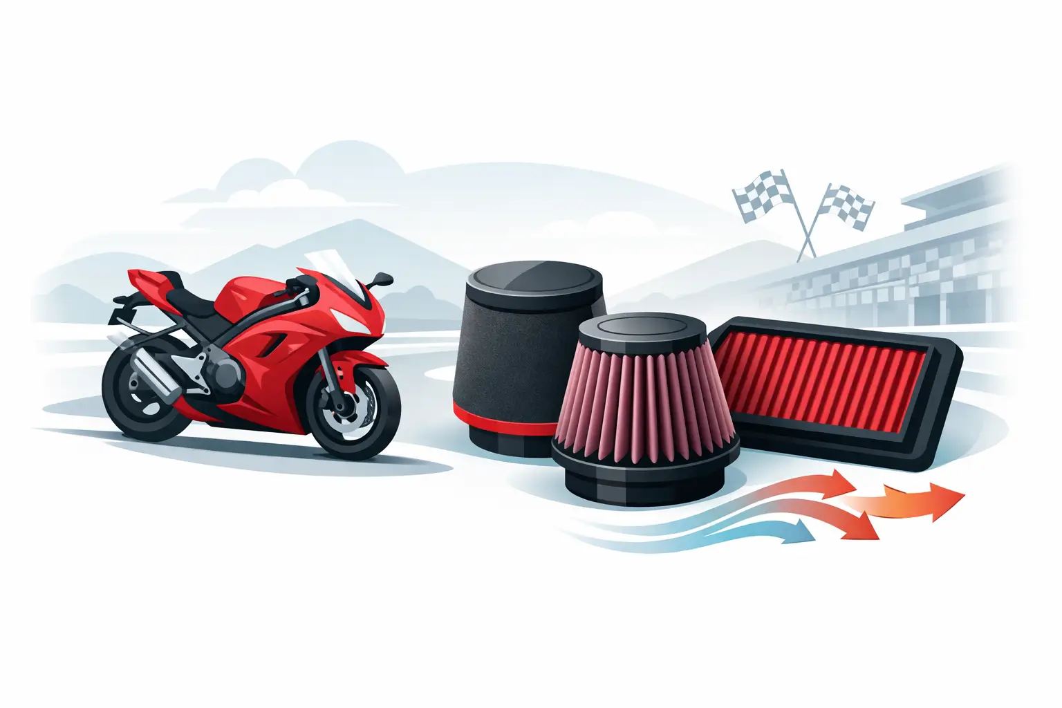 Best Racing Air Filters for Track-Built Sport Bikes
