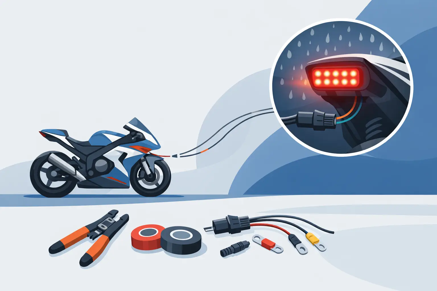 How to Wire Rain Light for a Race Motorcycle