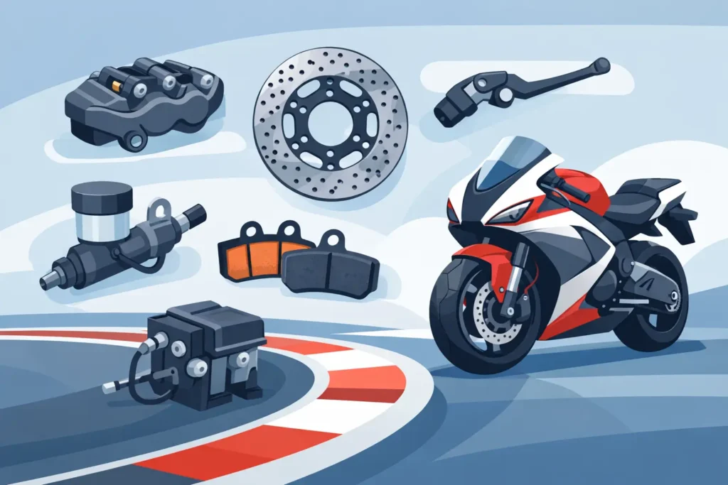 Motorcycle Braking Components List for Track Bikes