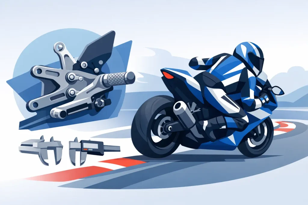 Sport Bike Rearset Sizing Guide for Track Riders