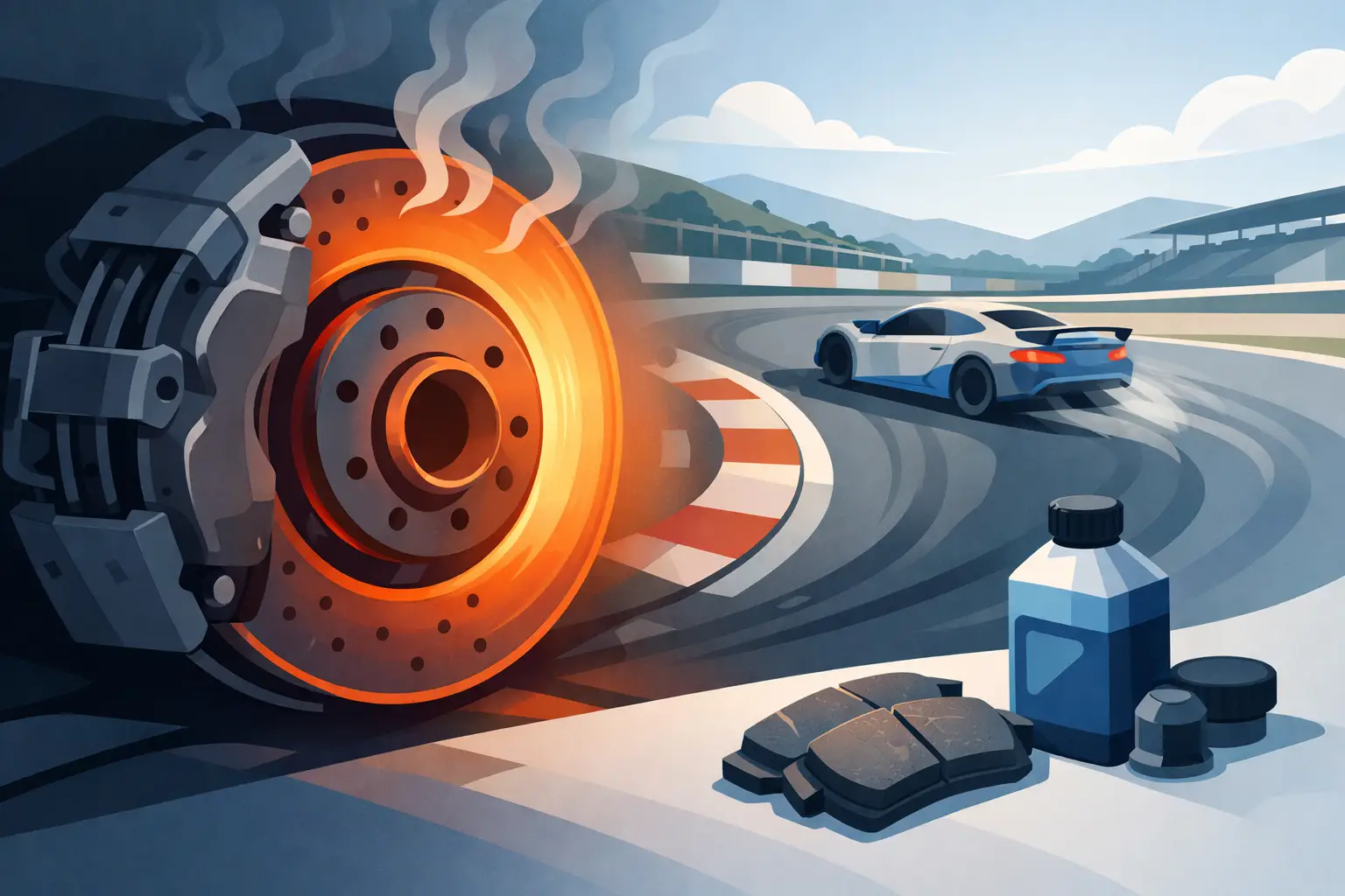 Brake Fade Causes on Track and How to Stop Them