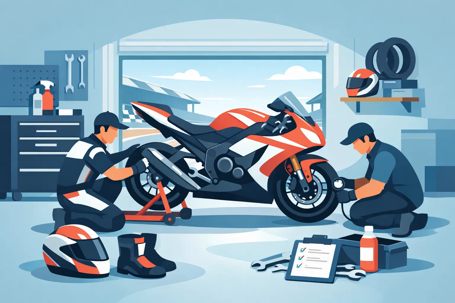 How to Prep a Track Motorcycle for Race Days