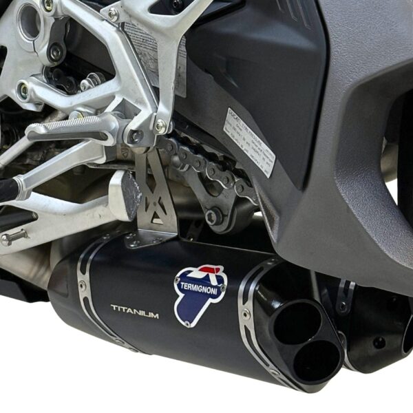 Termignoni Stainless Steel Full Exhaust System with Black Titanium Silencer + UpMap for Ducati Panigale V4 / V4 S / V4 R + Streetfighter V4 / V4 S