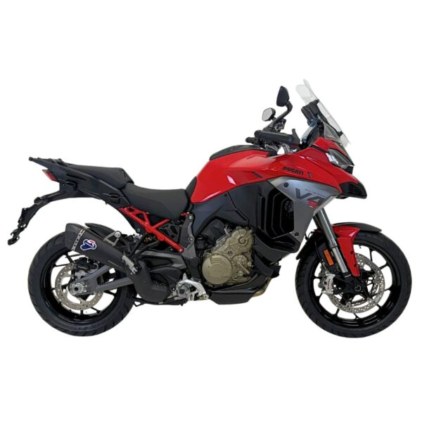 Termignoni Black Titanium Slip-On Exhaust for Ducati Multistrada V4 / Rally / Pikes Peak – Homologated