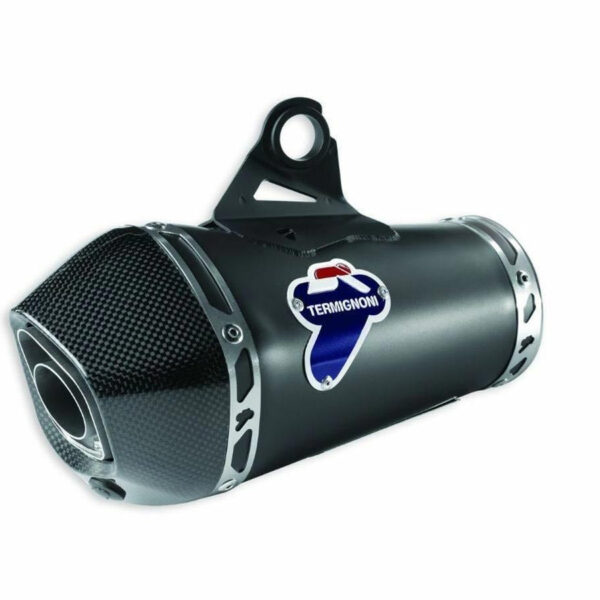 Termignoni Black Titanium Low-Mount Slip-On Exhaust for Ducati Scrambler 800 – Racing