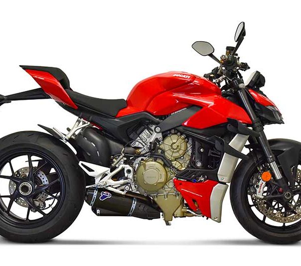 Termignoni Stainless Steel / Black Titanium Performance Exhaust Kit for Ducati Streetfighter V4 (2020-2024)