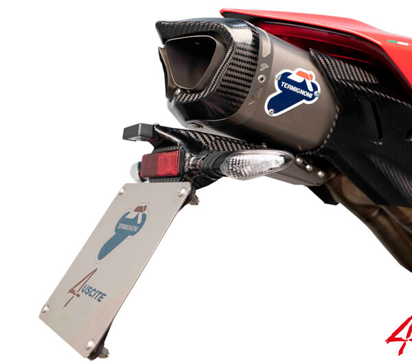 Termignoni 4-Outlet Titanium License Plate Holder for Ducati Panigale V4 / V4 S / V4 R