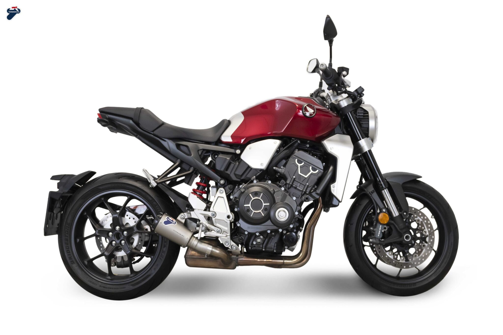 H154094SO02_HONDA-CB-1000_frontale-scaled-1-scaled-1.jpg Termignoni GP2R Titanium Slip-On Exhaust for Honda CB 1000 / CB 1000 R (2018-2022) (Titanium Construction; RHT) - Image 1