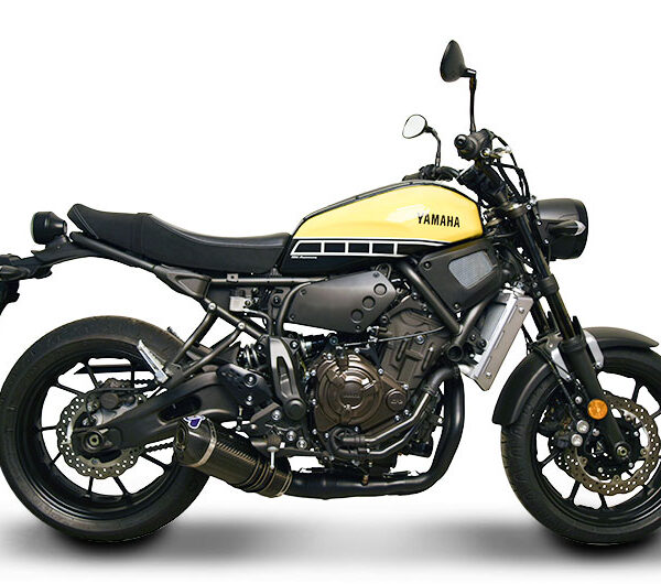 Termignoni Relevance Stainless Steel / Black Carbon Fiber Full Exhaust System for Yamaha MT-07 / XSR700 (2014-2020)