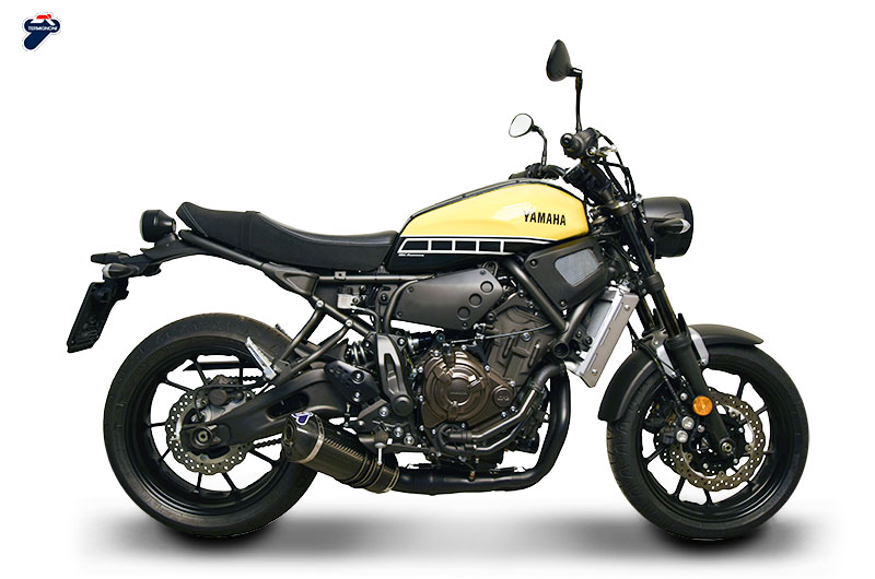 YAMAHA-FRONT_SITO-1-2.jpg Termignoni Relevance Stainless Steel / Black Carbon Fiber Full Exhaust System for Yamaha MT-07 / XSR700 (2014-2020) - Image 1