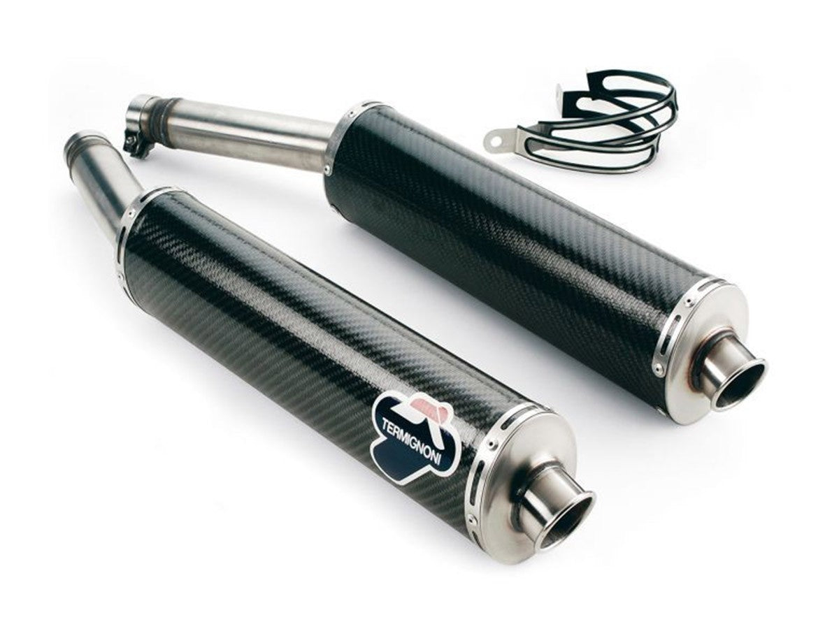 c71cd9e01474b8aa0a9ea29199e6bb1c_5000x.jpg Termignoni Carbon Fiber Slip-On Exhaust Set for Ducati SuperSport 620 / 900 / 1000 – Racing - Image 1