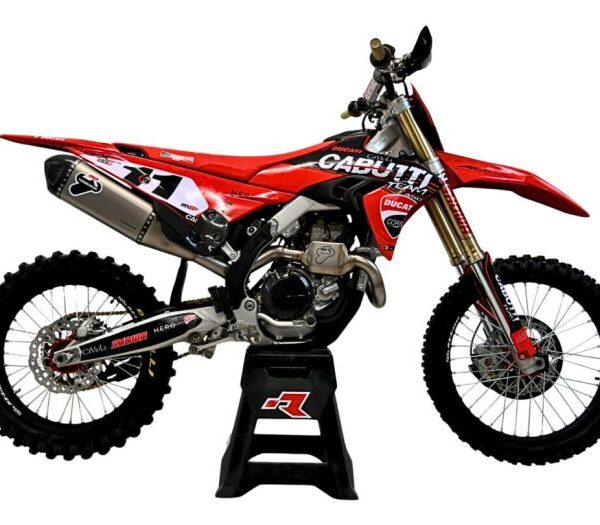 Termignoni Stainless Steel Full Exhaust System with Titanium Silencer for Ducati Desmo450 MX (2025-2026)