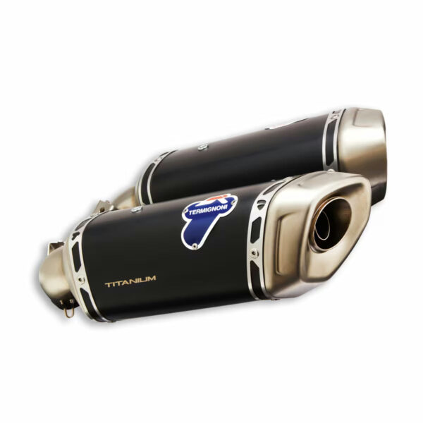 Termignoni Black Titanium Slip-On Exhaust Set for Ducati Hypermotard 950 – Homologated