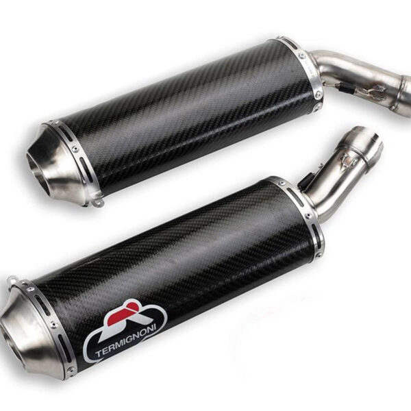 Termignoni Carbon Fiber Cigar-Style Slip-On Exhaust Set for Ducati 848 / 1098 / 1198 – Racing