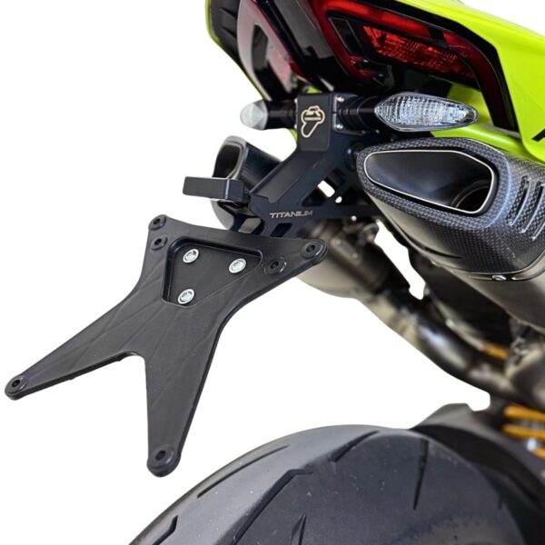 Termignoni Black Titanium License Plate Holder for Ducati Panigale V4 / V4 S / V4 R + Streetfighter V4 / V4 S