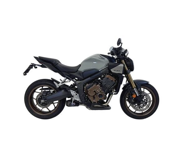 Termignoni GP2R Stainless Steel Full Exhaust System with Black Titanium Silencer + Link Pipe for Honda CBR650R / CB650R – Racing