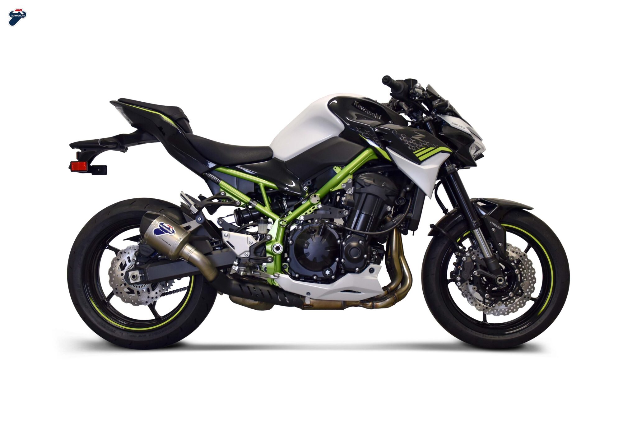 k087SO04_frontale-scaled-1-scaled-1.jpg Termignoni D70 Titanium Slip-On Exhaust for Kawasaki Z 900 (2020-2022) - Image 1