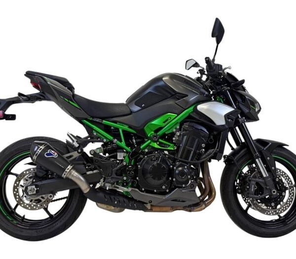 Termignoni Conical Black Titanium Slip-On Exhaust with Heat Shield for Kawasaki Z900 (2024-2026) – Homologated