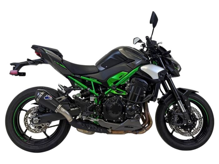 k09408040inc_01.jpg Termignoni Conical Black Titanium Slip-On Exhaust with Heat Shield for Kawasaki Z900 (2024-2026) – Homologated - Image 1