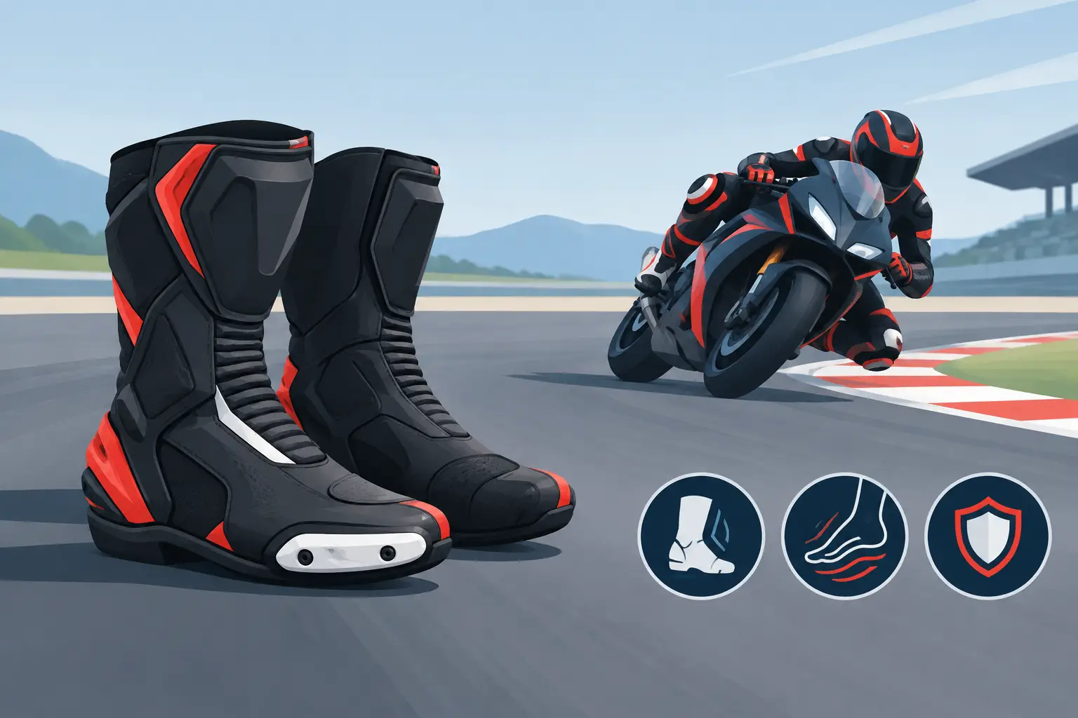 Race Boots for Track Riders: Fit, Feel, Protection